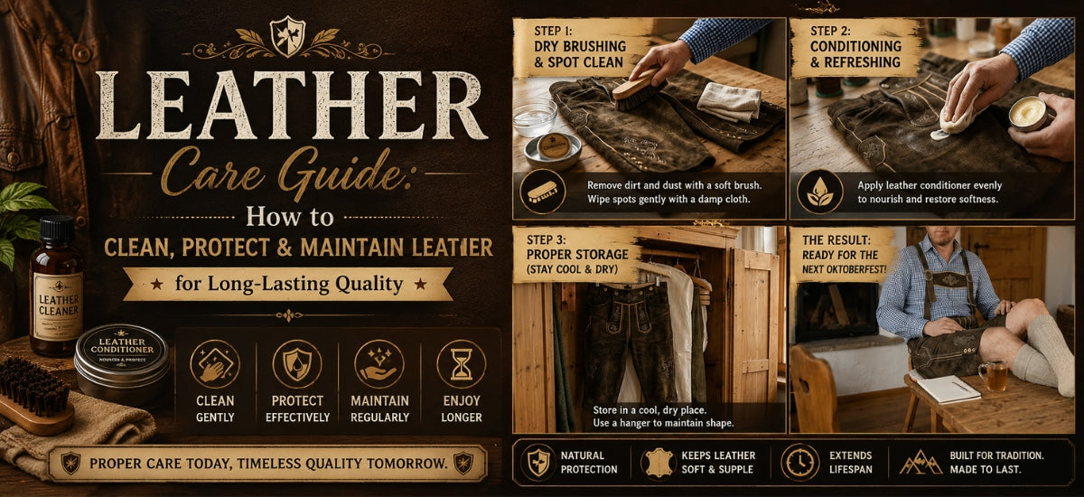 Leather Care Guide: Clean Protect Maintain Leather Properly  Royal  Lederhosen
