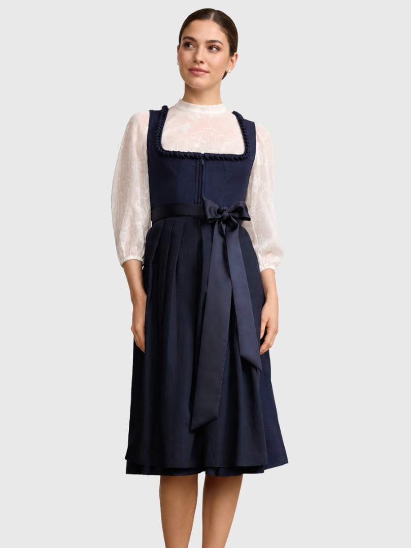 Authentic Navy Oktoberfest Dirndl Dress – Royal Lederhosen