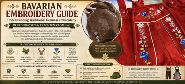 Bavarian Embroidery Guide: Understanding Traditional German Embroidery in Lederhosen &amp; Trachten Clothing