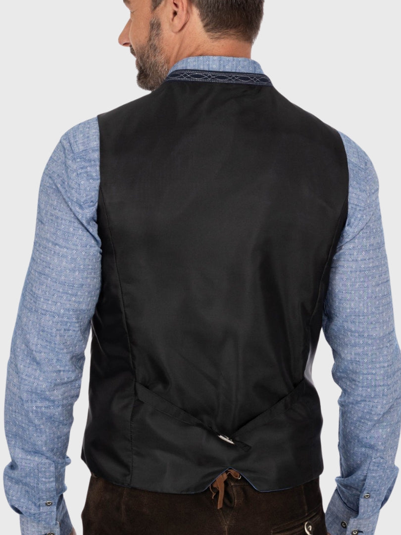 Austrian Black Suede Vest 