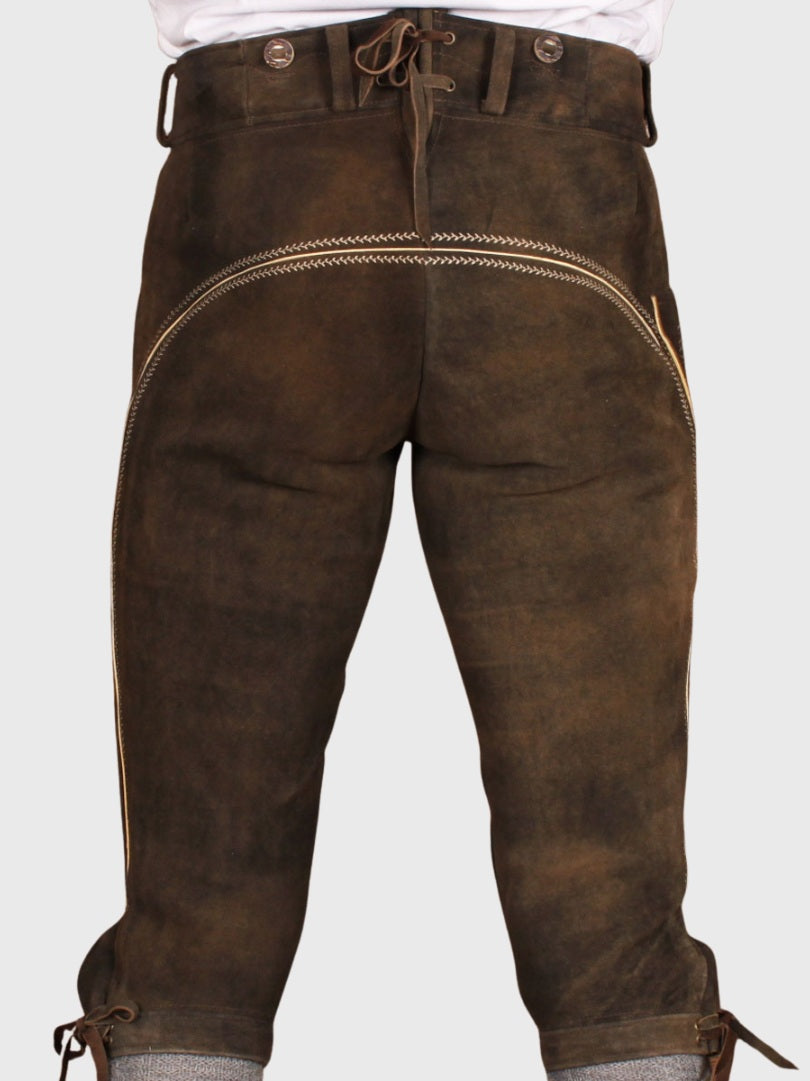 Authentic Bavarian Brown Bundhosen
