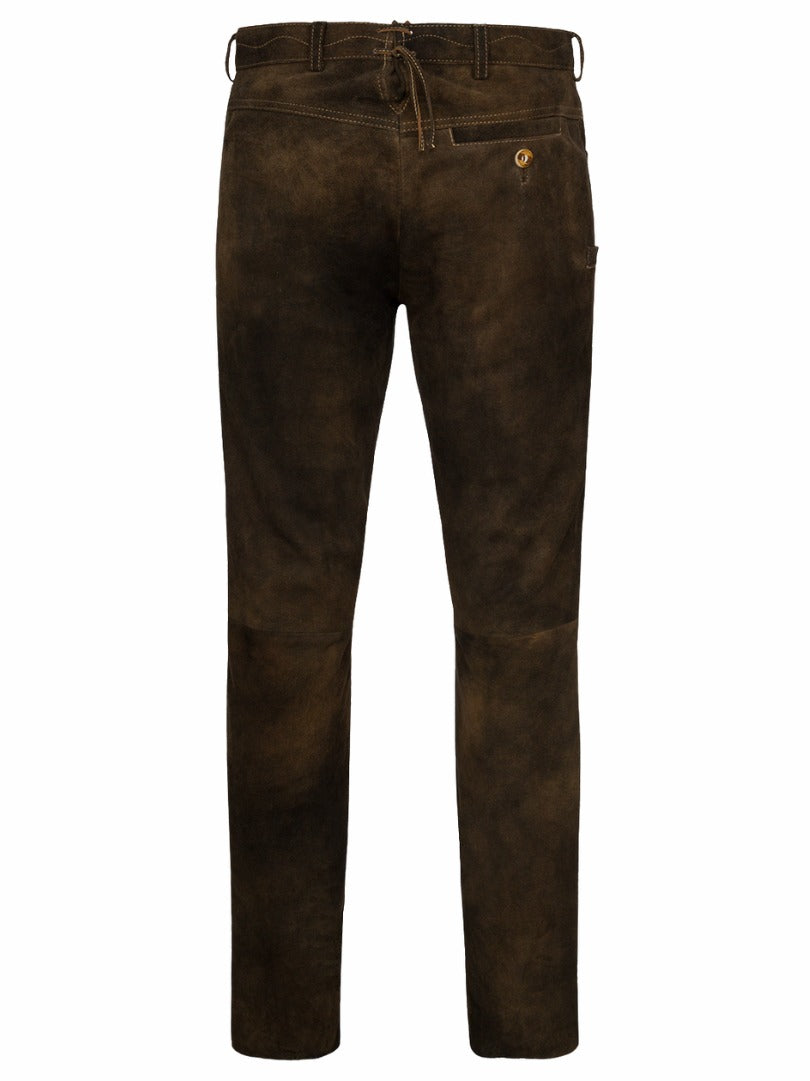 Authentic German lederhosen trousers premium suede texture