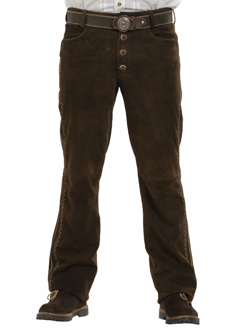 Authentic Lederhosen Pants Brown Suede leather