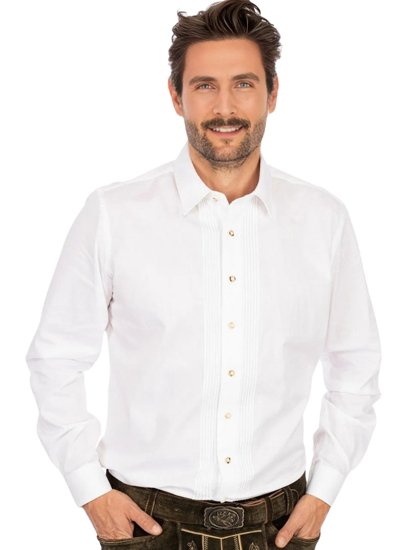 Authentic White Trachten Mens Shirt