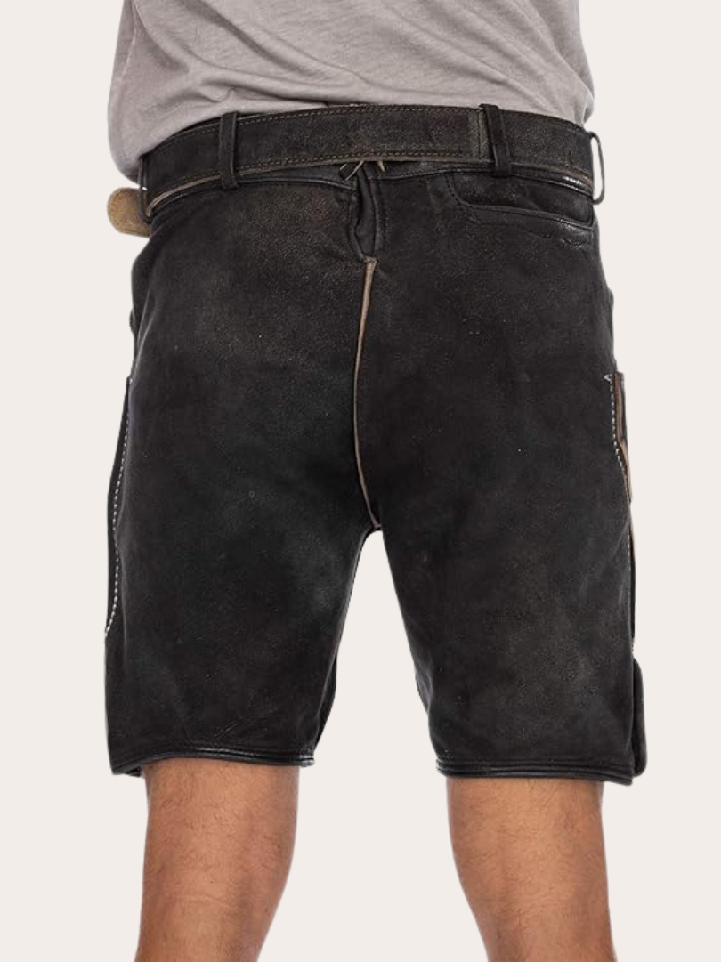 Authentic goat skin lederhosen men