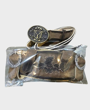 Bavarian Lederhosen Suspenders & Belt