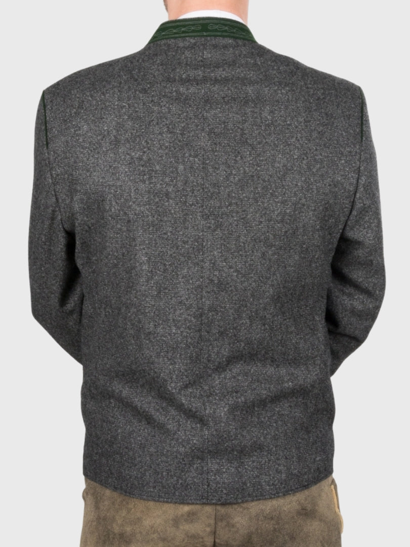 Oktoberfest Trachten Wool Jacket in Grey
