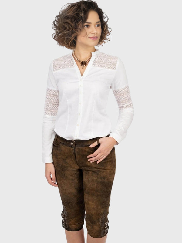 Brown Bavarian Trachten Bundhosen Pant