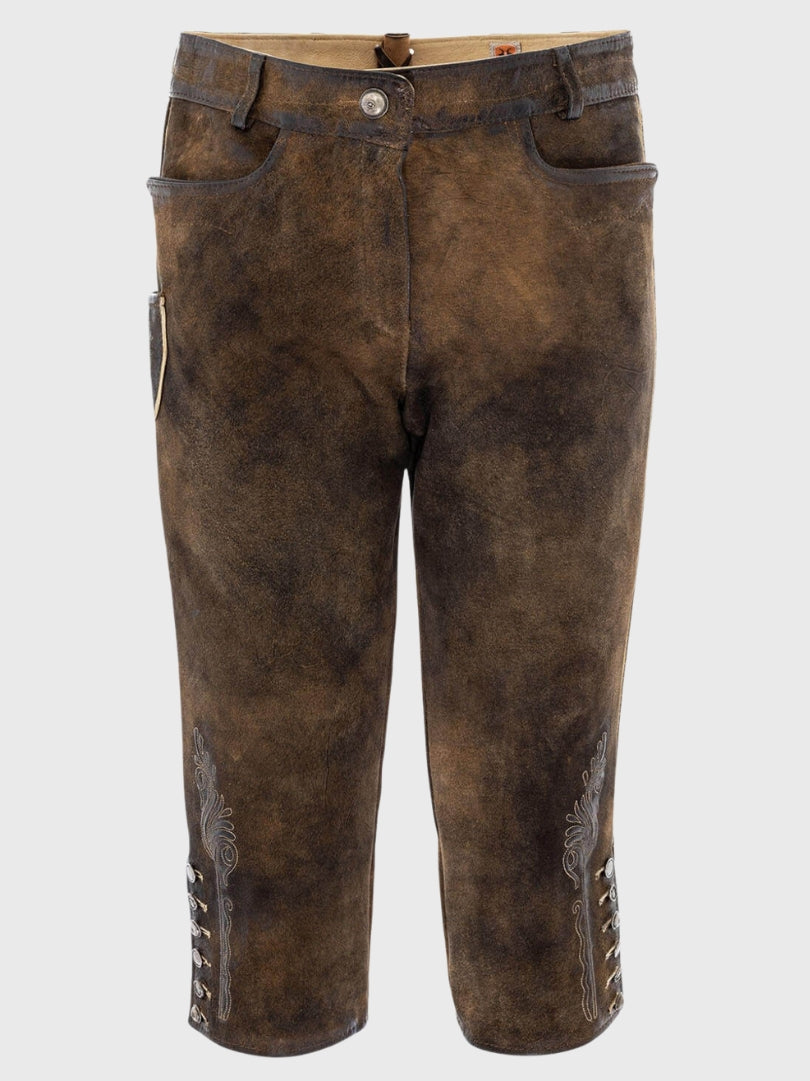 Brown Bavarian Trachten Bundhosen Pant