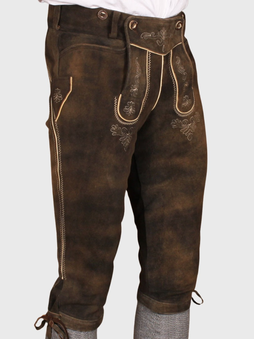 Vintage Brown Bavarian Bundhosen
