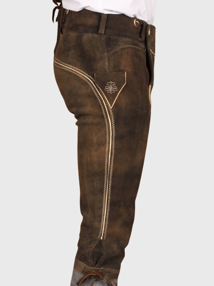 Classic Brown Leather Bundhosen