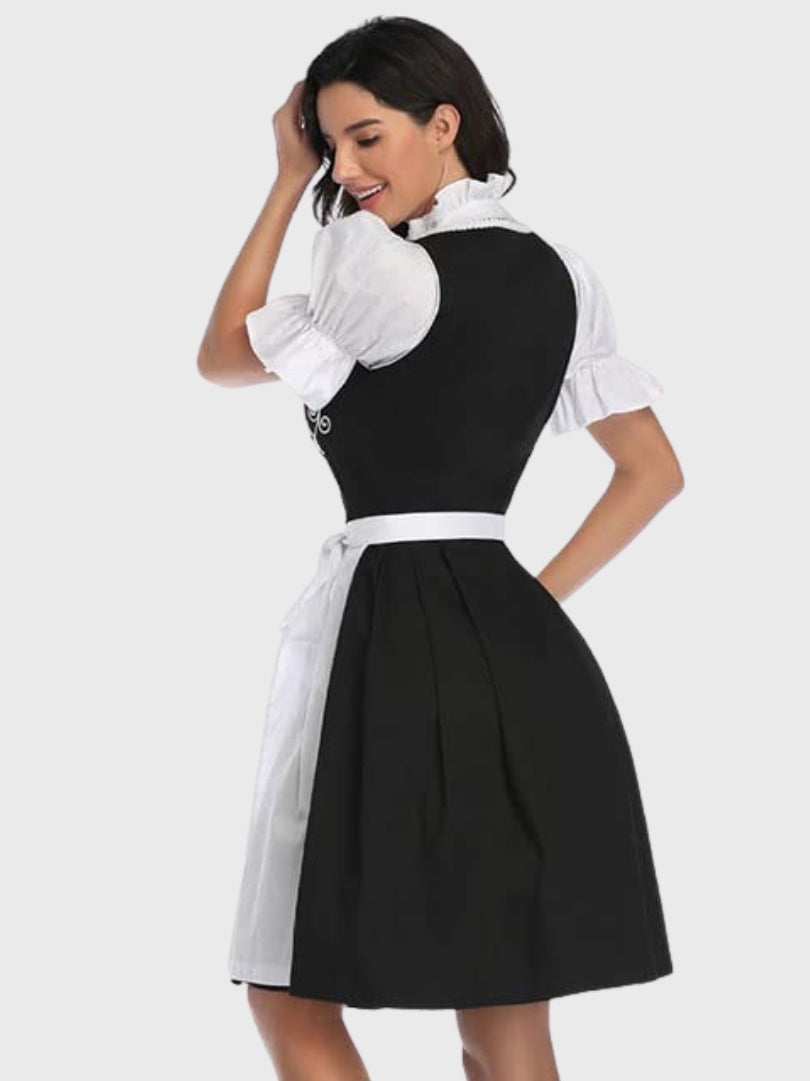 Embroidered Black Oktoberfest Dirndl