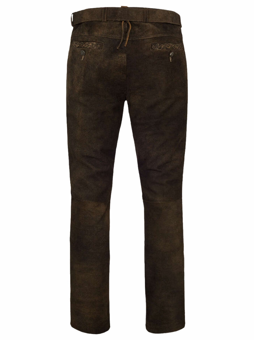 Men wearing premium German suede pants Oktoberfest style