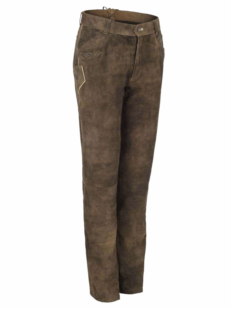 Mens Bavarian suede lederhosen pants Oktoberfest wear