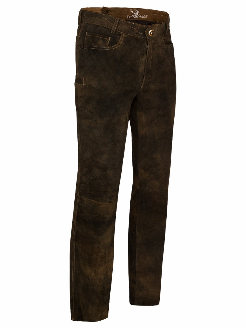 Men’s Oktoberfest leather trousers full length