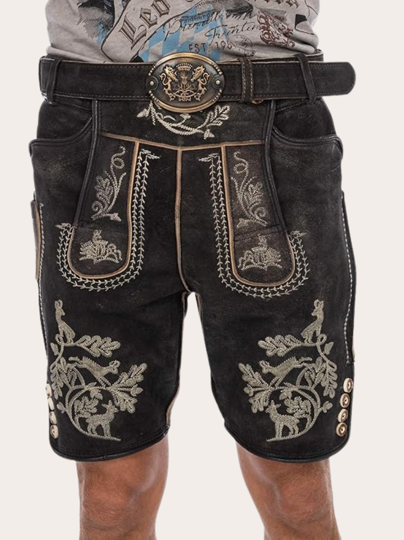 Mens embroidered Oktoberfest lederhosen