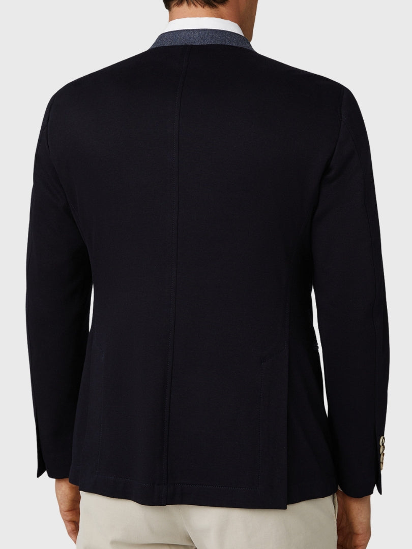 Navy Traditional Trachten Jacket with Trim