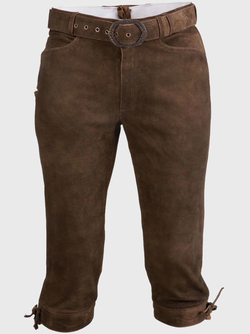 Oktoberfest Plain Brown Suede Bundhosen