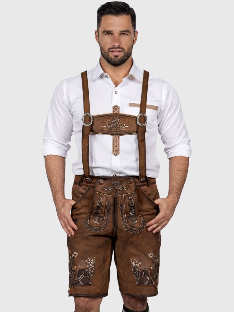 Premium Brown Oktoberfest Lederhosen