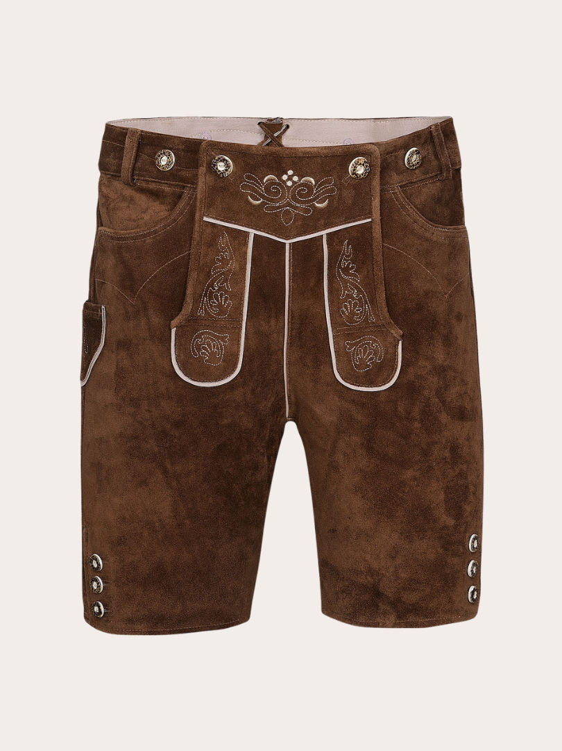 Premium embroidered lederhosen men