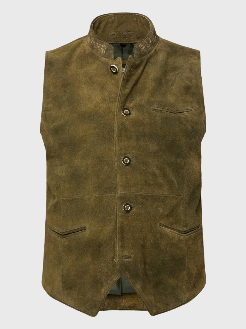 Suede Bavarian Vest