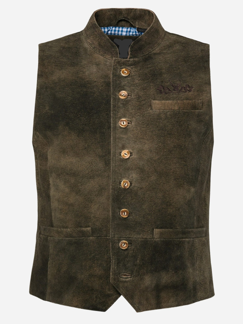 Trachten Bavarian jacket Goat suede leather
