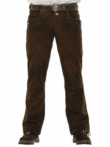 Trachten Lederhosen Pants Dark Brown