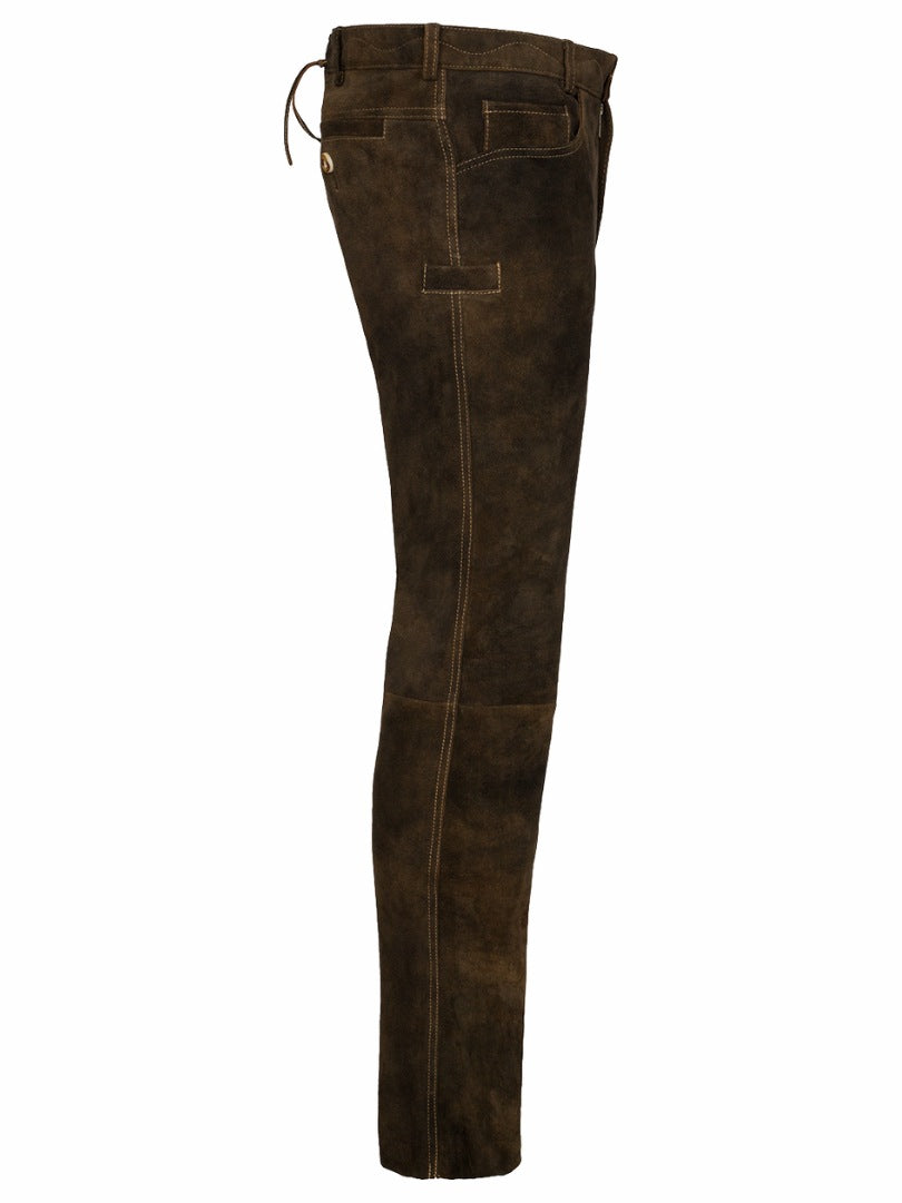 Traditional Bavarian suede lederhosen trousers