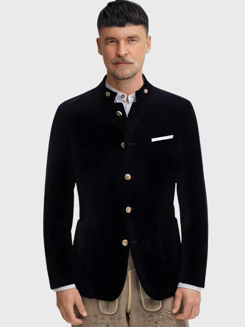 Traditional Black Velvet Bavarian Jacket