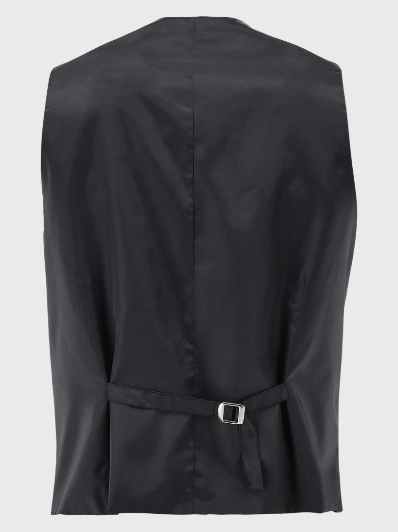 Authentic Charcoal Wool German Waistcoat