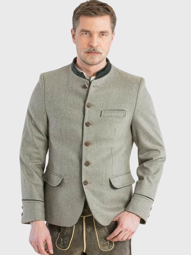 Traditional Mens Bavarian Trachten Wool Coat