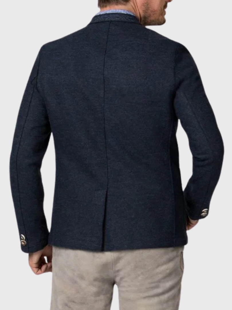 Traditional Navy Wool Trachten Blazer for Men