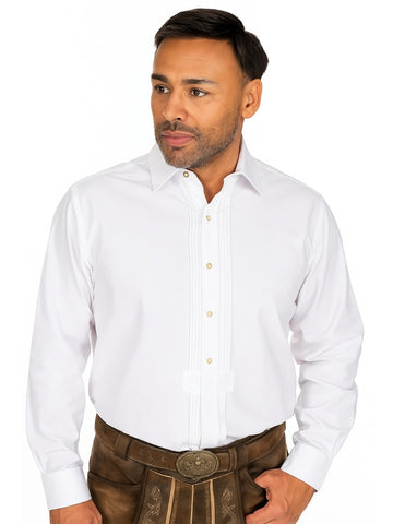 Traditional White Bavarian Oktoberfest Shirt