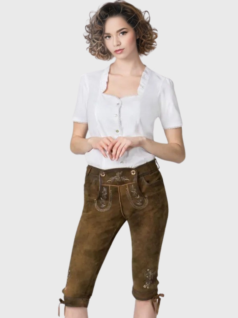 Traditional Womens Trachten Bundhosen Pants