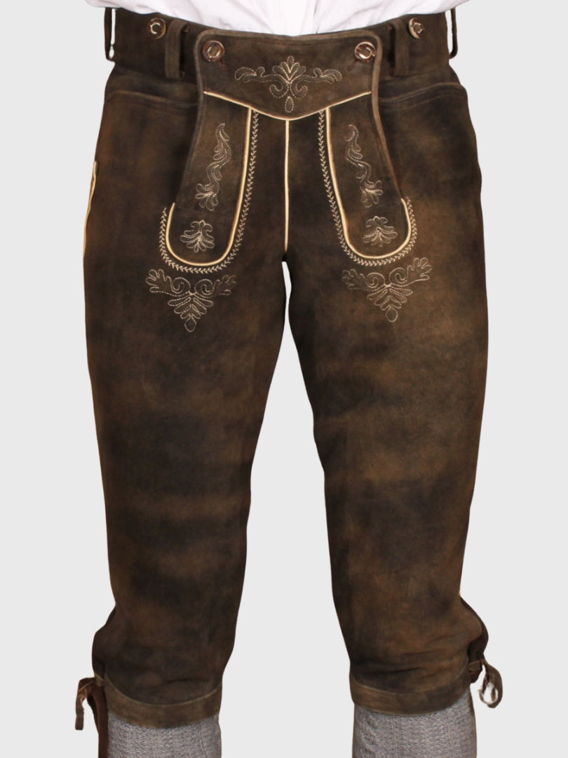 Vintage Brown Bavarian Bundhosen