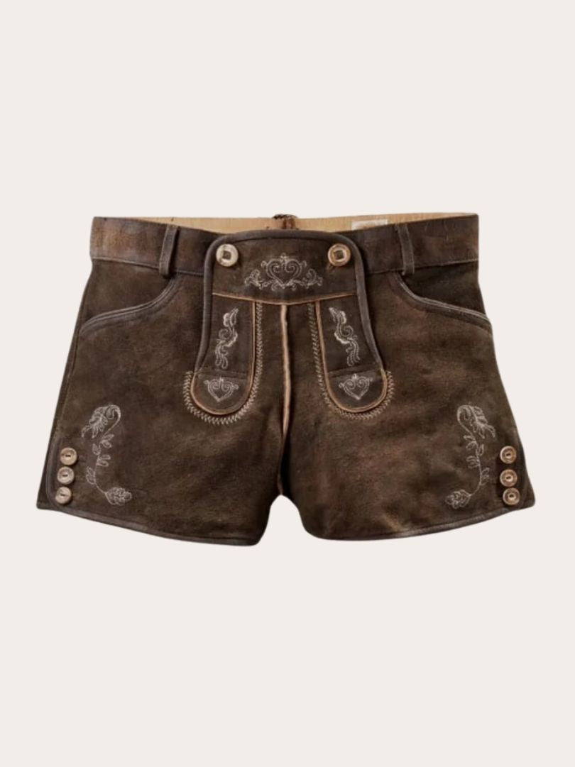 Women sauthentic goat leather lederhosen
