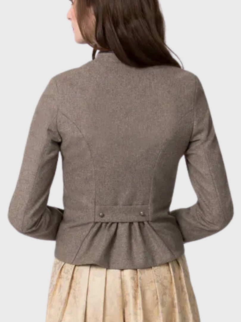 Womens Brown Alpine Trachten Blazer