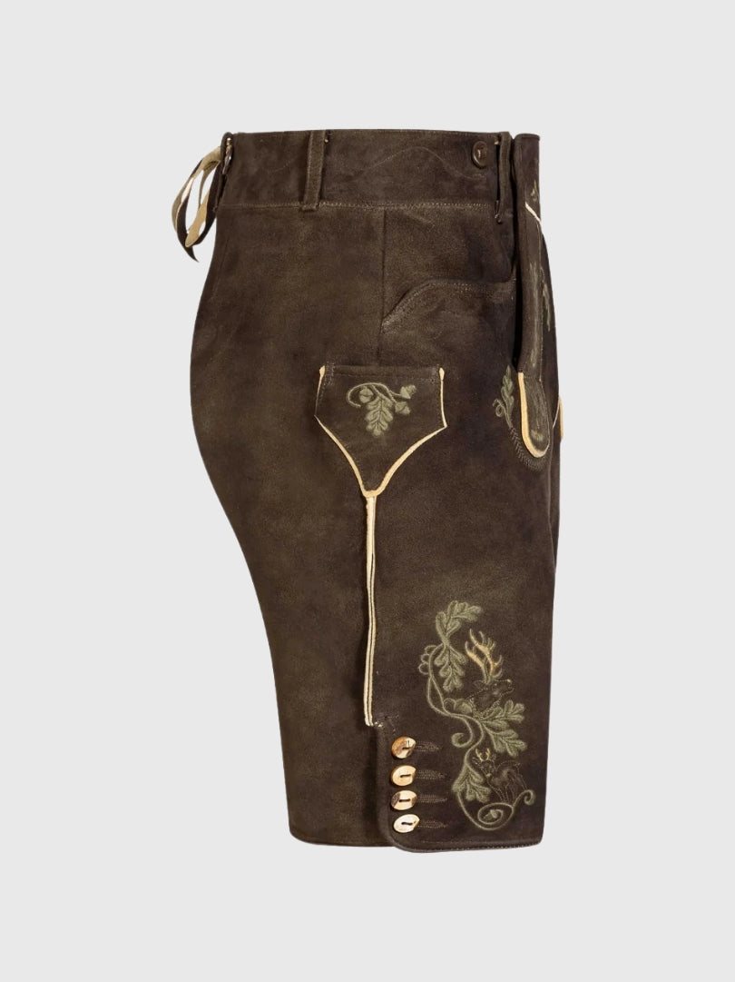 Men Bavarian Leather Lederhosen